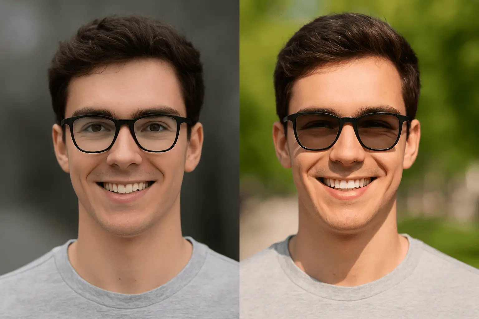 Gafas fotocromáticas en Murcia de óptica ALCON.