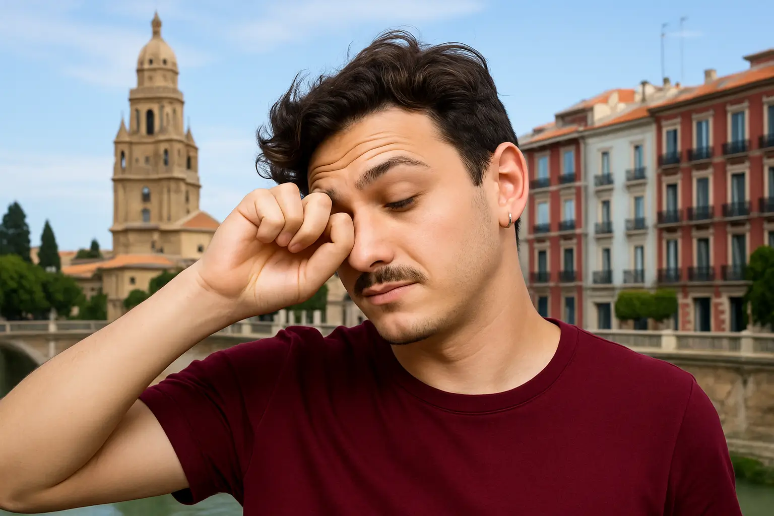 No te frotes los ojos si tienes queratocono. Consejo de óptica ALCÓN en Murcia.